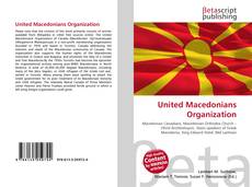 Buchcover von United Macedonians Organization