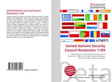 Borítókép a  United Nations Security Council Resolution 1189 - hoz