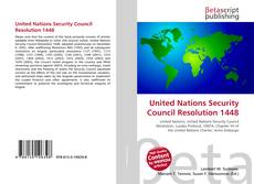 Couverture de United Nations Security Council Resolution 1448