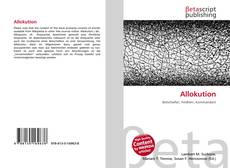 Allokution kitap kapağı