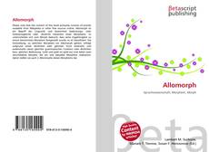 Allomorph kitap kapağı