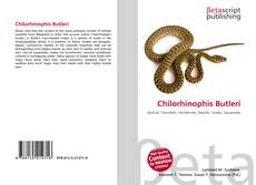 Portada del libro de Chilorhinophis Butleri