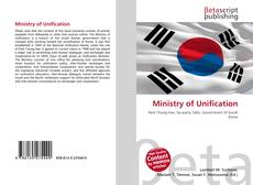 Bookcover of Ministry of Unification