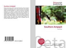 Bookcover of Southern Antpipit