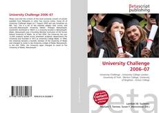 Bookcover of University Challenge 2006–07