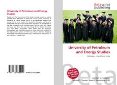 University of Petroleum and Energy Studies kitap kapağı