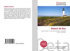 Robert de Ros kitap kapağı