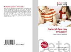 Bookcover of National Agrarian University