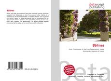 Portada del libro de Bâlines
