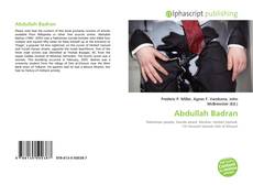 Abdullah Badran kitap kapağı