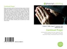 Portada del libro de Continual Prayer