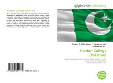 Capa do livro de Gordon College (Pakistan) 