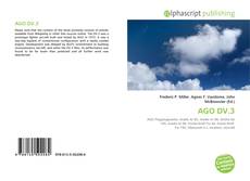 Portada del libro de AGO DV.3