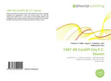 Portada del libro de 1987–88 Cardiff City F.C. Season