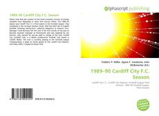 Portada del libro de 1989–90 Cardiff City F.C. Season