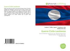 Capa do livro de Guerre Civile Laotienne 