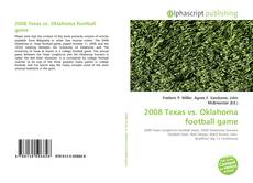 Couverture de 2008 Texas vs. Oklahoma football game