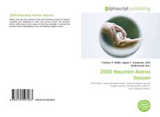2000 Houston Astros Season的封面