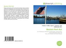 Bookcover of Boston Port Act
