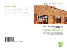 Couverture de Culture of Lebanon