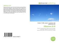 Couverture de Albatros D.IX