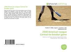 Portada del libro de 2008 American League Central tie-breaker game