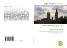Borítókép a  Regency Acts - hoz