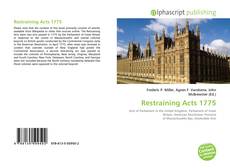 Borítókép a  Restraining Acts 1775 - hoz