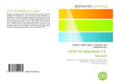Borítókép a  1919–20 Aberdeen F.C. Season - hoz