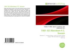 Borítókép a  1981–82 Aberdeen F.C. Season - hoz