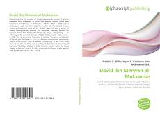 Borítókép a  David ibn Merwan al-Mukkamas - hoz
