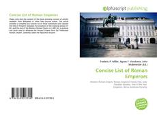 Borítókép a  Concise List of Roman Emperors - hoz