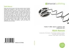 Borítókép a  Matt Reeves - hoz