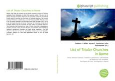 Borítókép a  List of Titular Churches in Rome - hoz