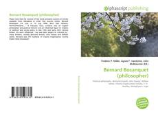 Bookcover of Bernard Bosanquet (philosopher)