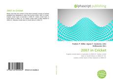 Borítókép a  2007 in Cricket - hoz
