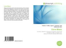 Borítókép a  Livre Blanc - hoz