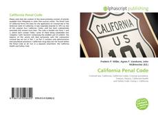 Borítókép a  California Penal Code - hoz