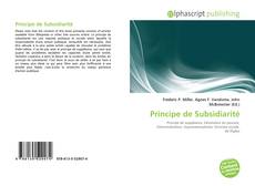 Bookcover of Principe de Subsidiarité