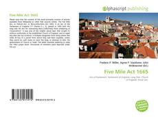 Five Mile Act 1665的封面