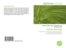 Capa do livro de Firmin Bouisset 