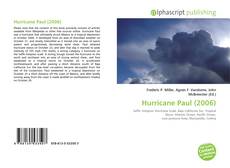 Обложка Hurricane Paul (2006)