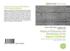 Обложка History of Discovery and Distribution of the Aegean Civilization