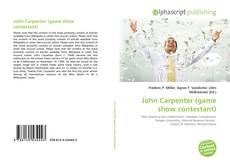 Copertina di John Carpenter (game show contestant)