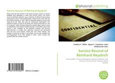 Bookcover of Service Record of Reinhard Heydrich