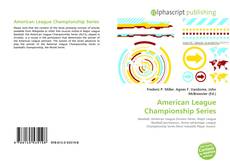Borítókép a  American League Championship Series - hoz