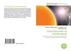 Bookcover of Duke Alexander of Württemberg