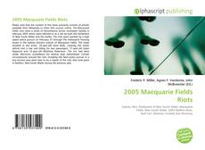 2005 Macquarie Fields Riots的封面