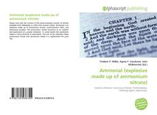 Ammonal (explosive made up of ammonium nitrate)的封面