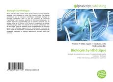 Biologie Synthétique的封面